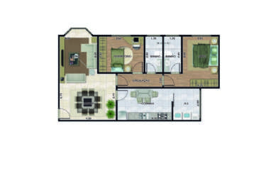 Apartamento em Atibaia/SP  Atibaia Jardim REF: AP1150